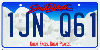 SD license plate 1JNQ61