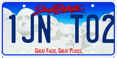 SD license plate 1JNT02