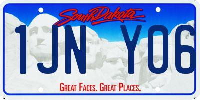 SD license plate 1JNY06