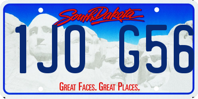 SD license plate 1JOG56