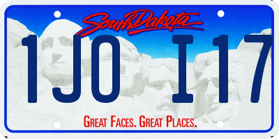 SD license plate 1JOI17