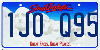 SD license plate 1JOQ95