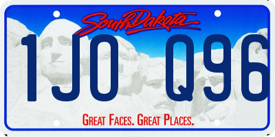SD license plate 1JOQ96