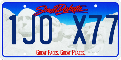 SD license plate 1JOX77