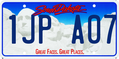 SD license plate 1JPA07