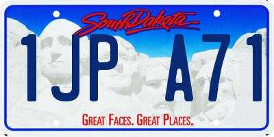 SD license plate 1JPA71