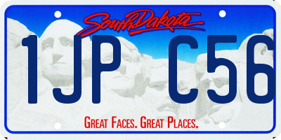 SD license plate 1JPC56