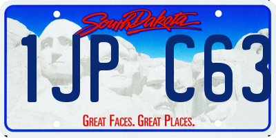 SD license plate 1JPC63
