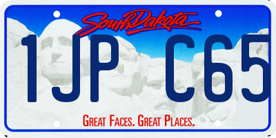 SD license plate 1JPC65