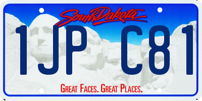 SD license plate 1JPC81