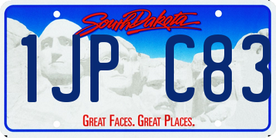 SD license plate 1JPC83
