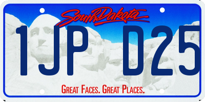 SD license plate 1JPD25