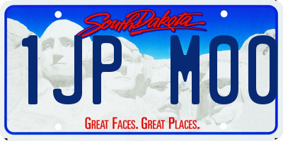 SD license plate 1JPM00