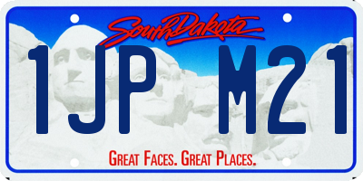 SD license plate 1JPM21