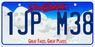 SD license plate 1JPM38