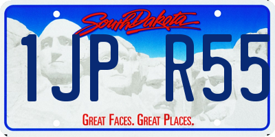 SD license plate 1JPR55