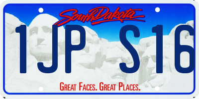 SD license plate 1JPS16