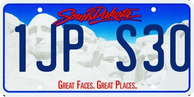 SD license plate 1JPS30