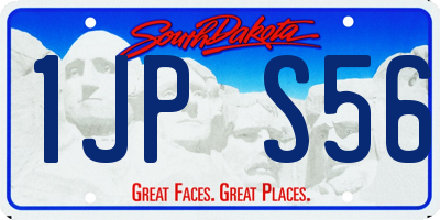SD license plate 1JPS56