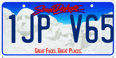 SD license plate 1JPV65