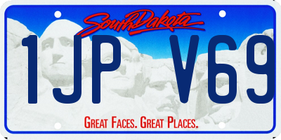 SD license plate 1JPV69