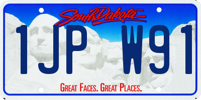 SD license plate 1JPW91