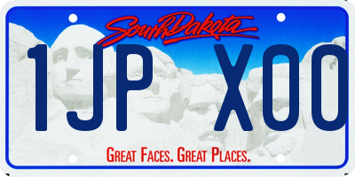 SD license plate 1JPX00
