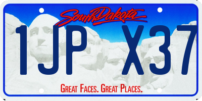 SD license plate 1JPX37
