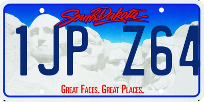 SD license plate 1JPZ64