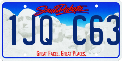 SD license plate 1JQC63