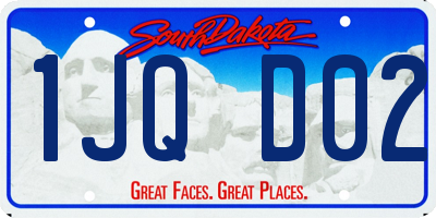 SD license plate 1JQD02