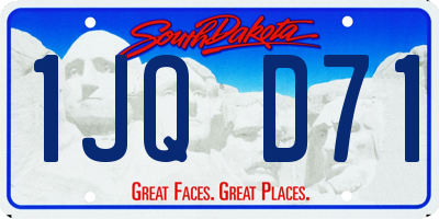 SD license plate 1JQD71