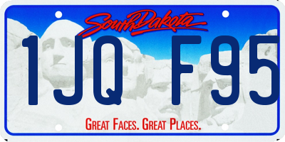 SD license plate 1JQF95