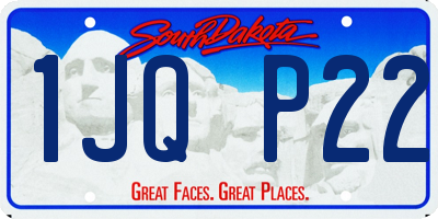 SD license plate 1JQP22