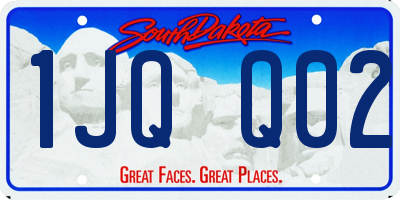 SD license plate 1JQQ02