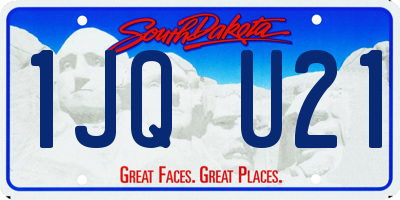 SD license plate 1JQU21