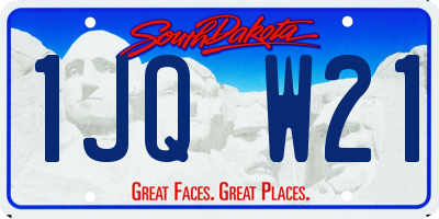 SD license plate 1JQW21