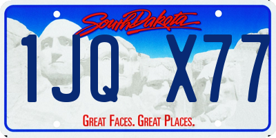 SD license plate 1JQX77