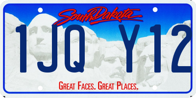 SD license plate 1JQY12