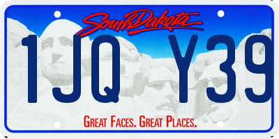 SD license plate 1JQY39