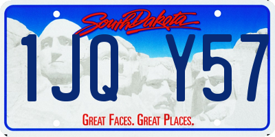 SD license plate 1JQY57