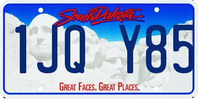 SD license plate 1JQY85