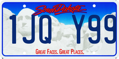 SD license plate 1JQY99