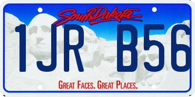 SD license plate 1JRB56