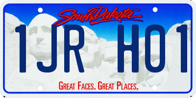 SD license plate 1JRH01