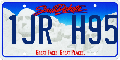 SD license plate 1JRH95