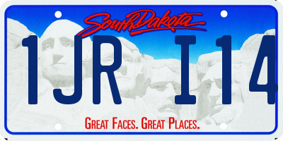 SD license plate 1JRI14