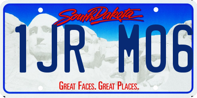 SD license plate 1JRM06