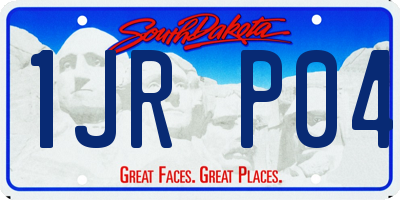 SD license plate 1JRP04
