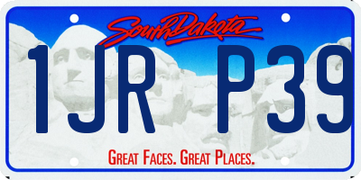 SD license plate 1JRP39